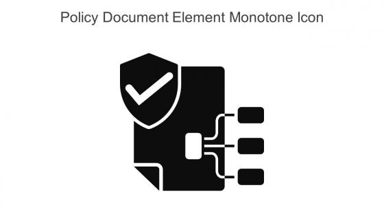 Policy Document Element Monotone Icon In Powerpoint Pptx Png And Editable Eps Format