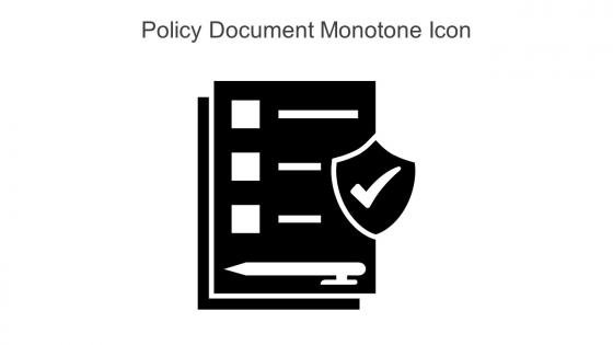 Policy Document Monotone Icon In Powerpoint Pptx Png And Editable Eps Format