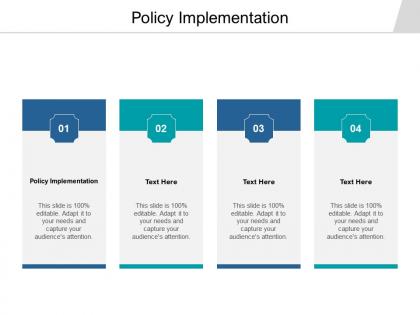 Policy implementation ppt powerpoint presentation infographic template demonstration cpb