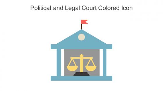 Political And Legal Court Colored Icon In Powerpoint Pptx Png And Editable Eps Format