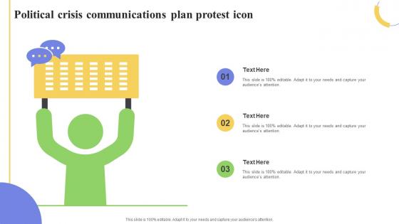 Political Crisis Communications Plan Protest Icon