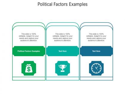 Political factors examples ppt powerpoint presentation layouts graphics tutorials cpb