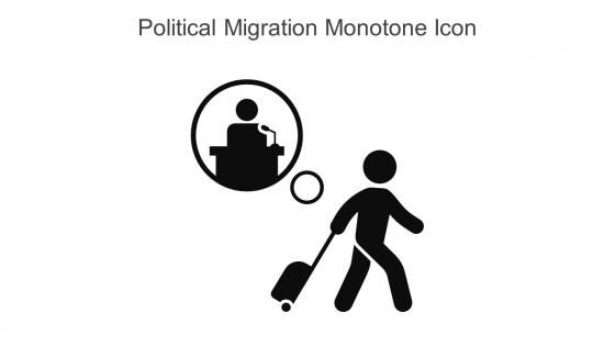 Political Migration Monotone Icon In Powerpoint Pptx Png And Editable Eps Format