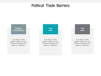 Political trade barriers ppt powerpoint presentation styles smartart cpb