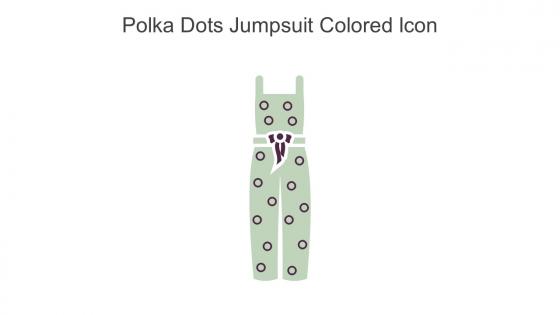 Polka Dots Jumpsuit Colored Icon In Powerpoint Pptx Png And Editable Eps Format