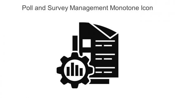 Poll And Survey Management Monotone Icon In Powerpoint Pptx Png And Editable Eps Format