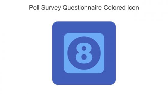 Poll Survey Questionnaire Colored Icon In Powerpoint Pptx Png And Editable Eps Format