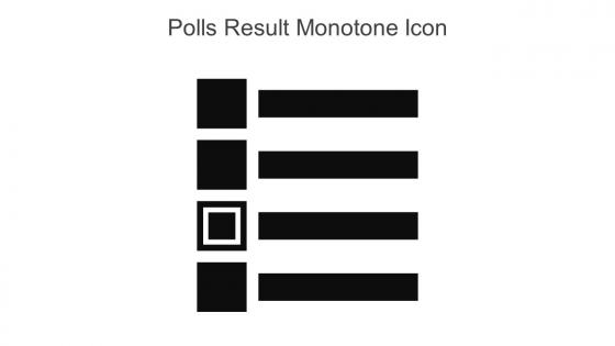 Polls Result Monotone Icon In Powerpoint Pptx Png And Editable Eps Format