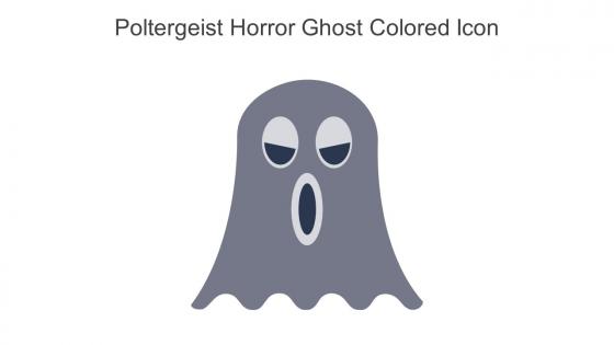 Poltergeist Horror Ghost Colored Icon In Powerpoint Pptx Png And Editable Eps Format