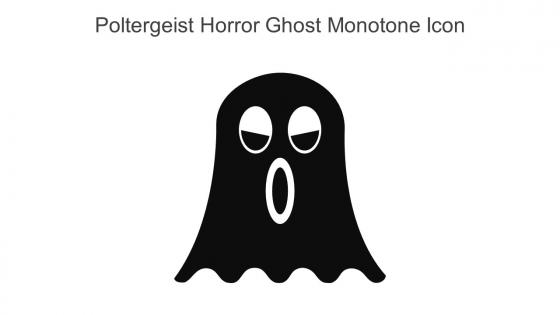 Poltergeist Horror Ghost Monotone Icon In Powerpoint Pptx Png And Editable Eps Format