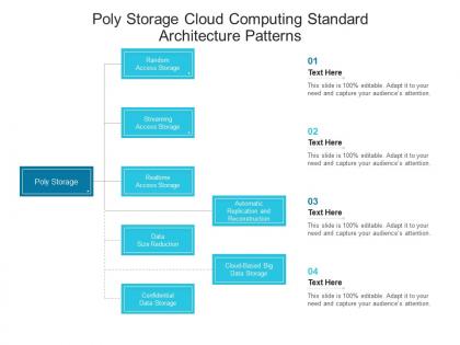 Poly storage cloud computing standard architecture patterns ppt presentation diagram