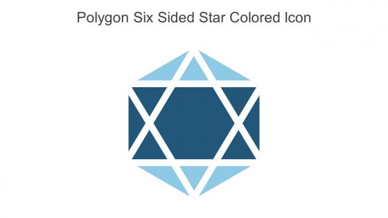 Polygon Six Sided Star Colored Icon In Powerpoint Pptx Png And Editable Eps Format