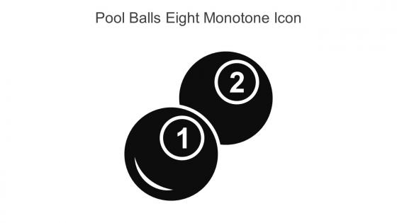 Pool Balls Eight Monotone Icon In Powerpoint Pptx Png And Editable Eps Format