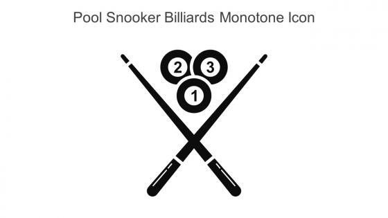 Pool Snooker Billiards Monotone Icon In Powerpoint Pptx Png And Editable Eps Format