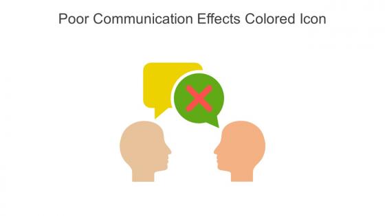Poor Communication Effects Colored Icon In Powerpoint Pptx Png And Editable Eps Format