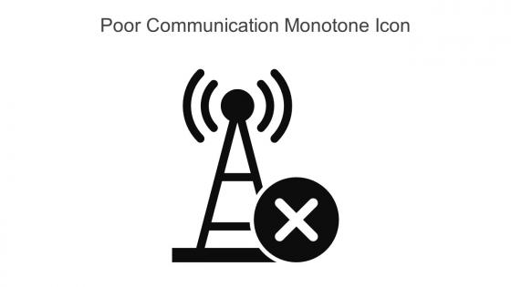 Poor Communication Monotone Icon In Powerpoint Pptx Png And Editable Eps Format