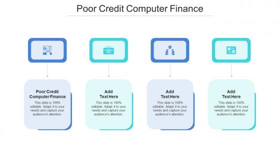 Poor Credit Computer Finance In Powerpoint And Google Slides Cpb