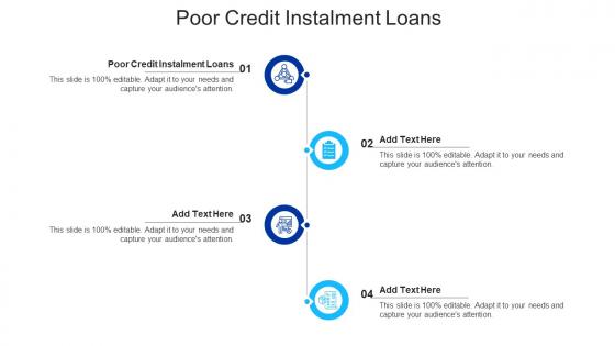 Poor Credit Installment Loans Ppt Powerpoint Presentation Show Graphics Cpb