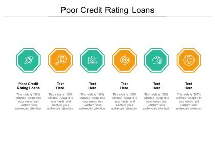 Poor credit rating loans ppt powerpoint presentation styles grid cpb