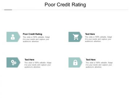 Poor credit rating ppt powerpoint presentation styles layouts cpb