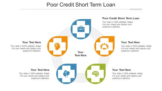 Poor Credit Short Term Loan Ppt Powerpoint Presentation Gallery Portfolio Cpb