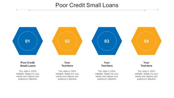 Poor Credit Small Loans Ppt Powerpoint Presentation Summary Pictures Cpb