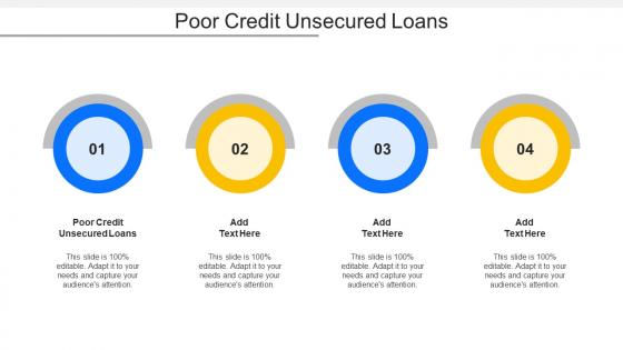 Poor Credit Unsecured Loans Ppt PowerPoint Presentation Professional Graphics Cpb