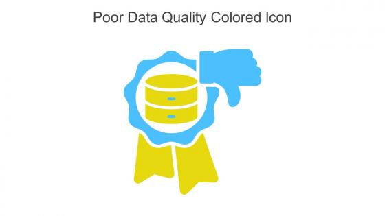 Poor Data Quality Colored Icon In Powerpoint Pptx Png And Editable Eps Format