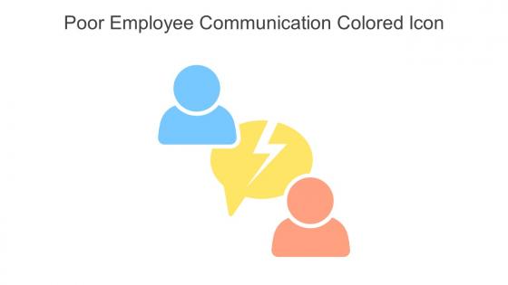 Poor Employee Communication Colored Icon In Powerpoint Pptx Png And Editable Eps Format
