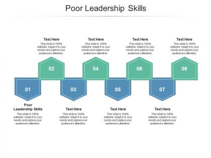 Poor leadership skills ppt powerpoint presentation slides diagrams cpb