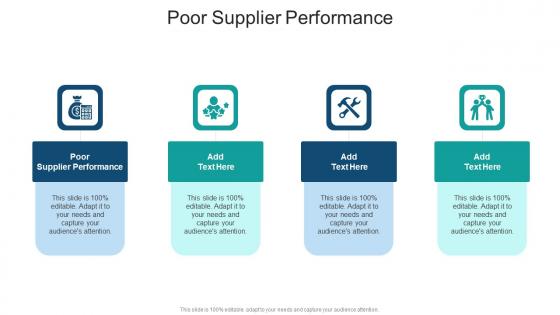 Poor Supplier Performance In Powerpoint And Google Slides Cpb