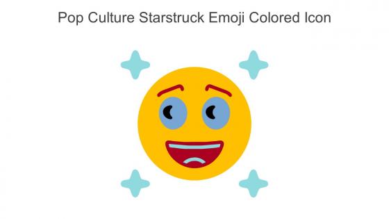 Pop Culture Starstruck Emoji Colored Icon In Powerpoint Pptx Png And Editable Eps Format