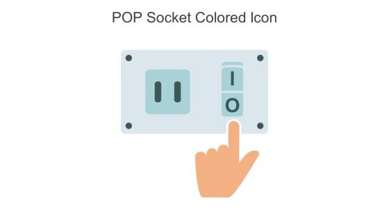 POP Socket Colored Icon In Powerpoint Pptx Png And Editable Eps Format