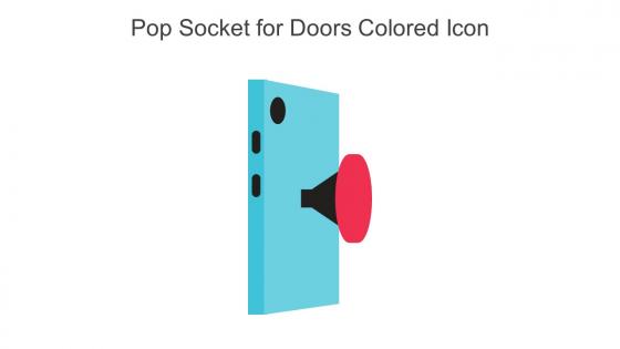 Pop Socket For Doors Colored Icon In Powerpoint Pptx Png And Editable Eps Format