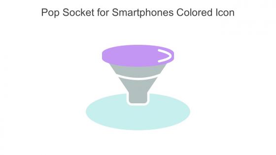 Pop Socket For Smartphones Colored Icon In Powerpoint Pptx Png And Editable Eps Format
