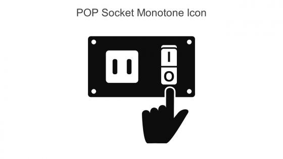 POP Socket Monotone Icon In Powerpoint Pptx Png And Editable Eps Format