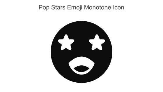 Pop Stars Emoji Monotone Icon In Powerpoint Pptx Png And Editable Eps Format