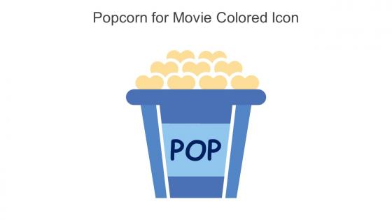 Popcorn For Movie Colored Icon In Powerpoint Pptx Png And Editable Eps Format