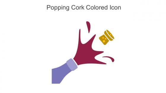 Popping Cork Colored Icon In Powerpoint Pptx Png And Editable Eps Format