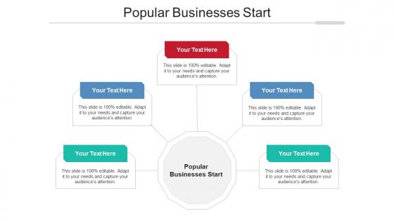 Popular Businesses Start Ppt Powerpoint Presentation File Brochure Cpb