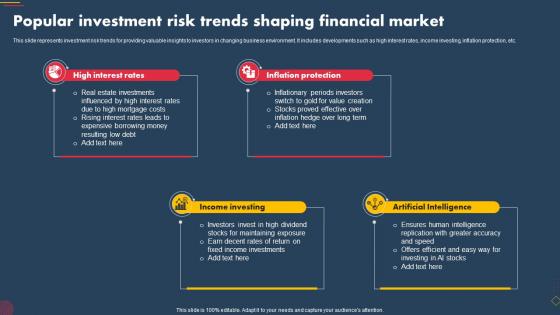 Popular Investment Risk Trends Shaping Financial Market