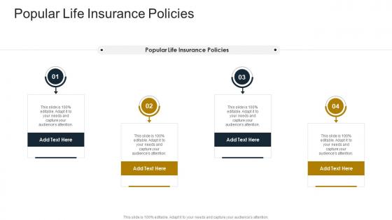 Popular Life Insurance Policies In Powerpoint And Google Slides Cpb