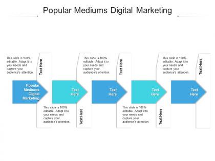 Popular mediums digital marketing ppt powerpoint presentation gallery mockup cpb