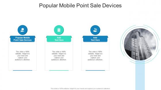 Popular Mobile Point Sale Devices In Powerpoint And Google Slides Cpb