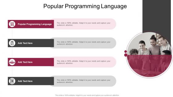 Popular Programming Language In Powerpoint And Google Slides Cpb