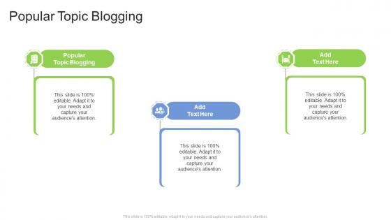 Popular Topic Blogging In Powerpoint And Google Slides Cpb