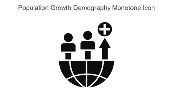 Population Growth Demography Monotone Icon In Powerpoint Pptx Png And Editable Eps Format