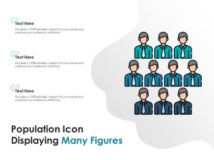 Population icon displaying many figures
