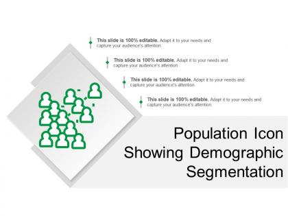 Population icon showing demographic segmentation