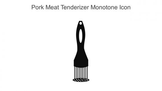 Pork Meat Tenderizer Monotone Icon In Powerpoint Pptx Png And Editable Eps Format